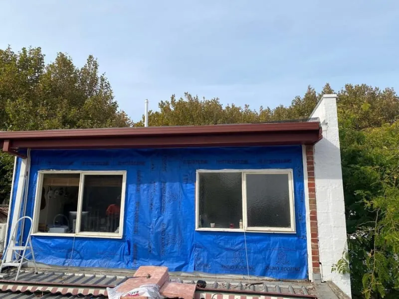 Freshly painted eaves and fascias on a Melbourne home